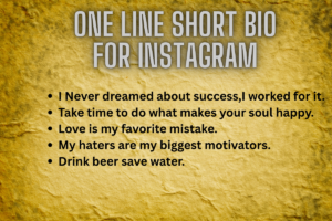 Best 300+ One Line Bio For Instagram (Copy & Paste)