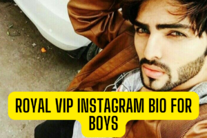 Royal Vip Instagram Bio For Boys