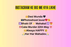 Instagram Par Bio Me Kya Likhe | इंस्टाग्राम पर बायो में क्या लिखे (80+ Bio Ideas)