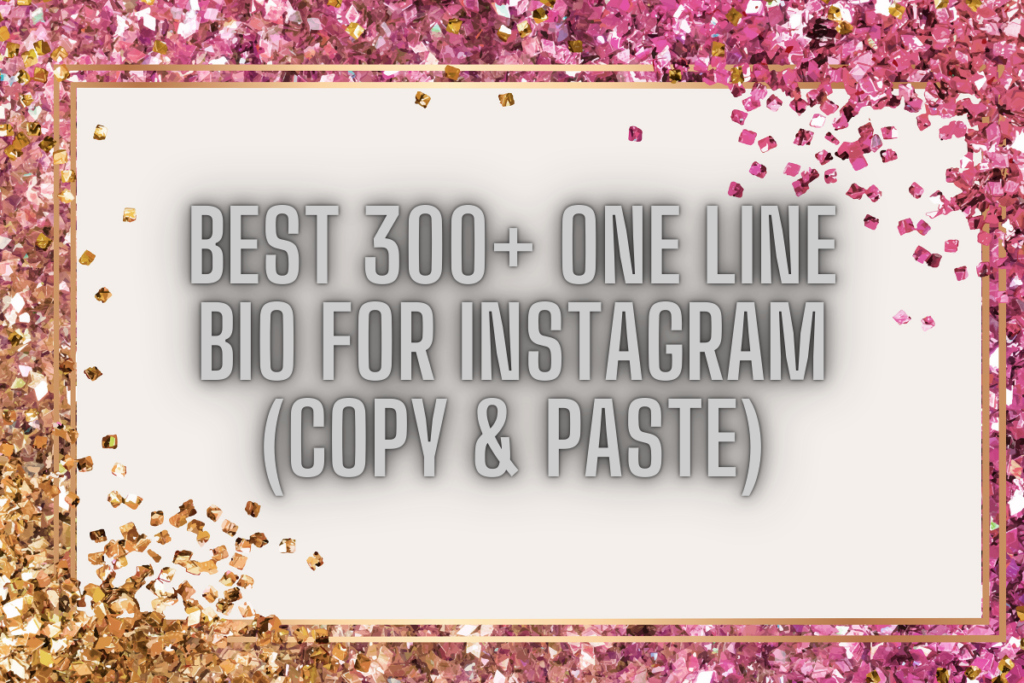 Best 300+ One Line Bio For Instagram (Copy & Paste)