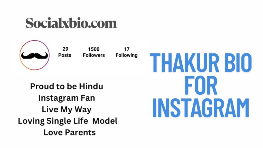 Thakur Bio for Instagram