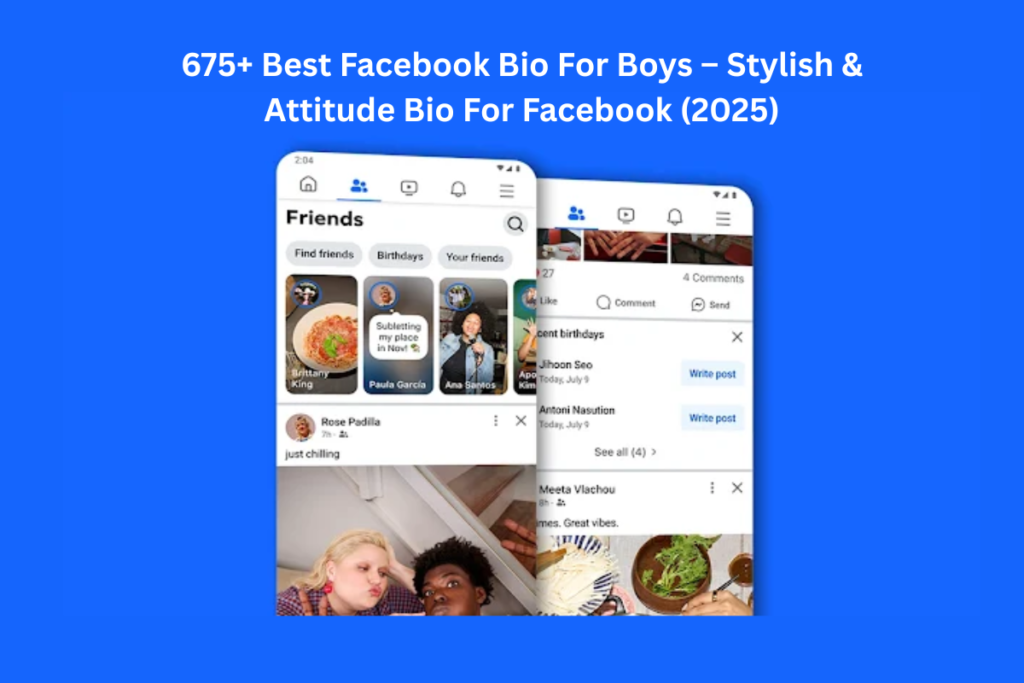 675+ Best Facebook Bio For Boys – Stylish & Attitude Bio For Facebook (2025)